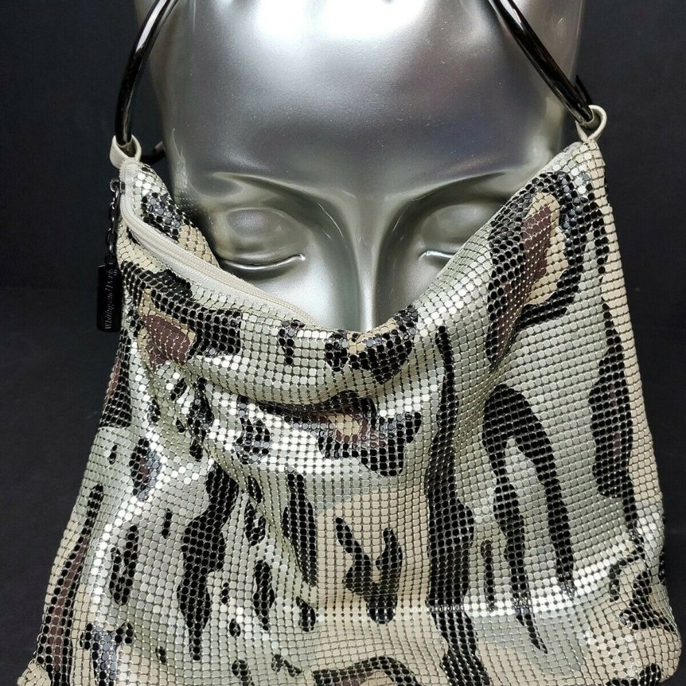 Whiting Davis Mesh Bracelet Bag Pattern Python - image 1